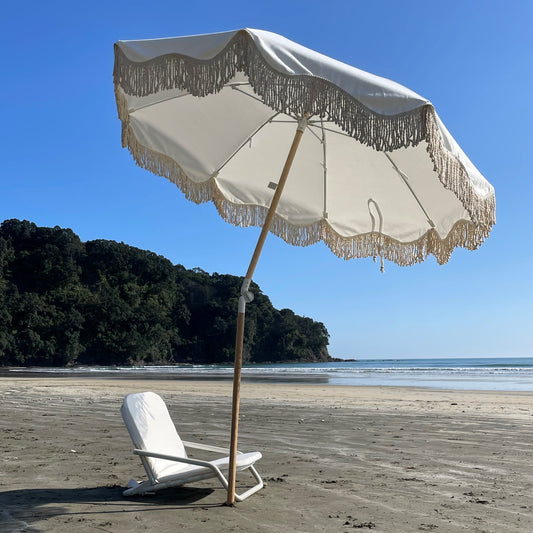 beach sun umbrella tassels nz market