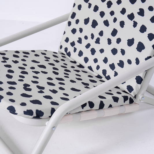 Premium Quality Spotted Pattern Folding Beach Chair 