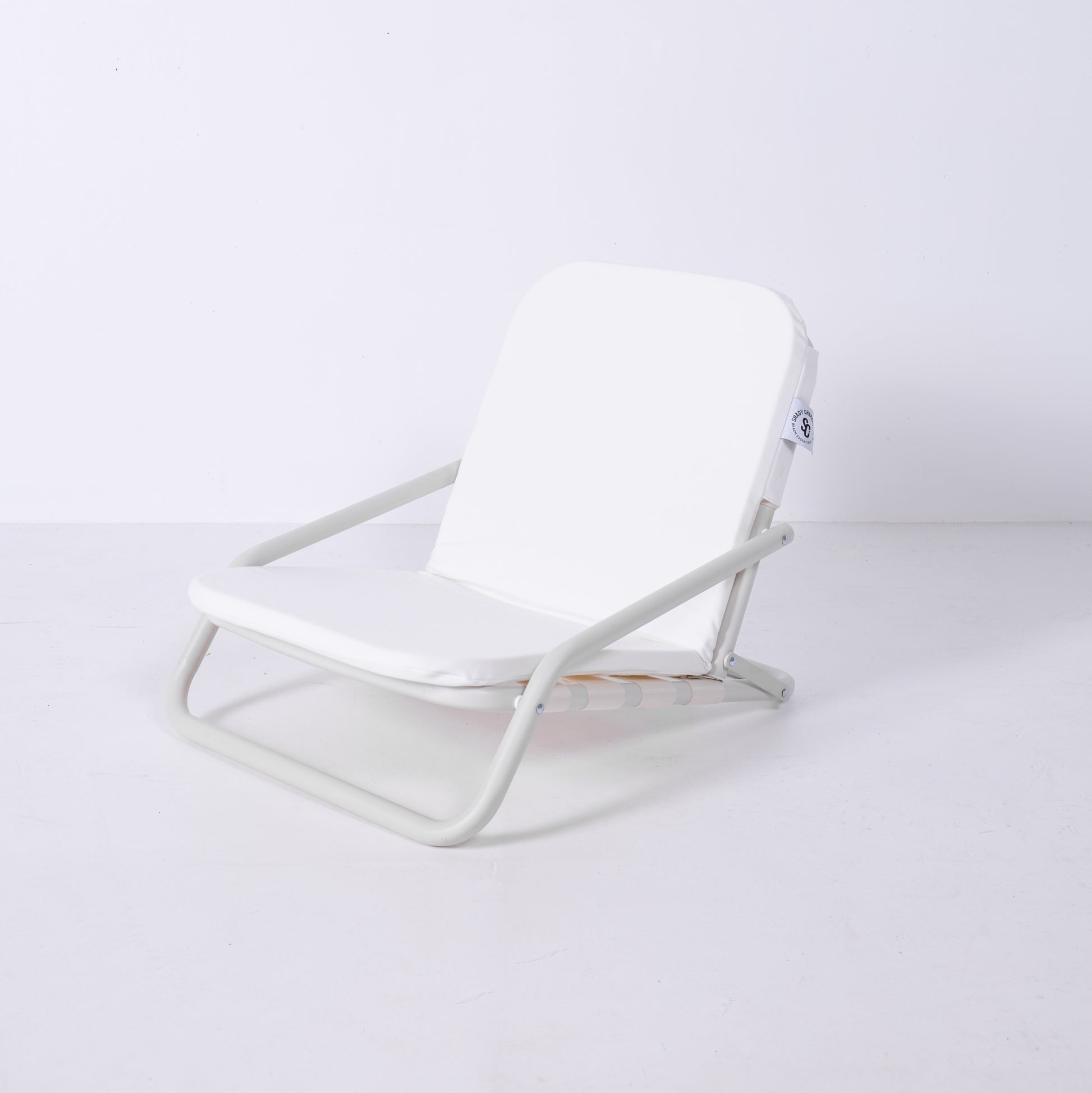 Lightweight Folding White Beach Chair 