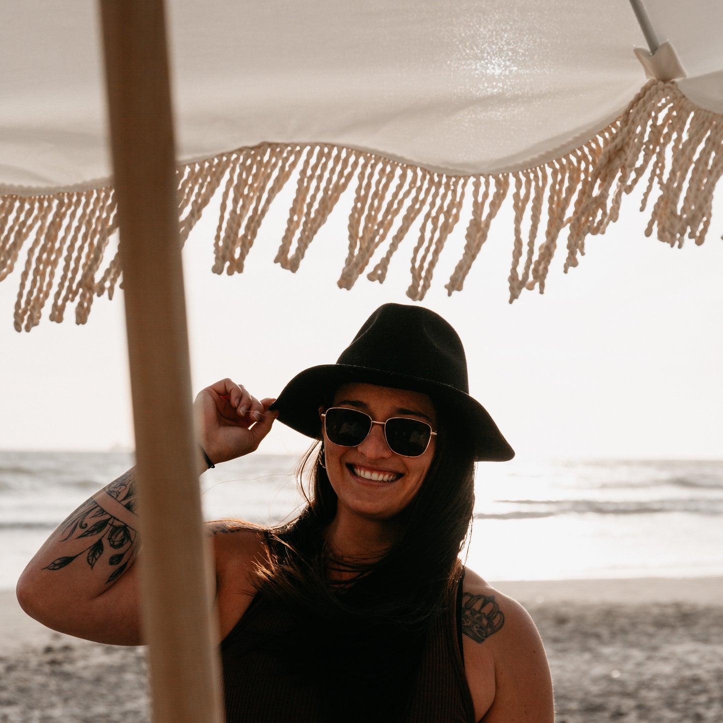 Beach Umbrella - White