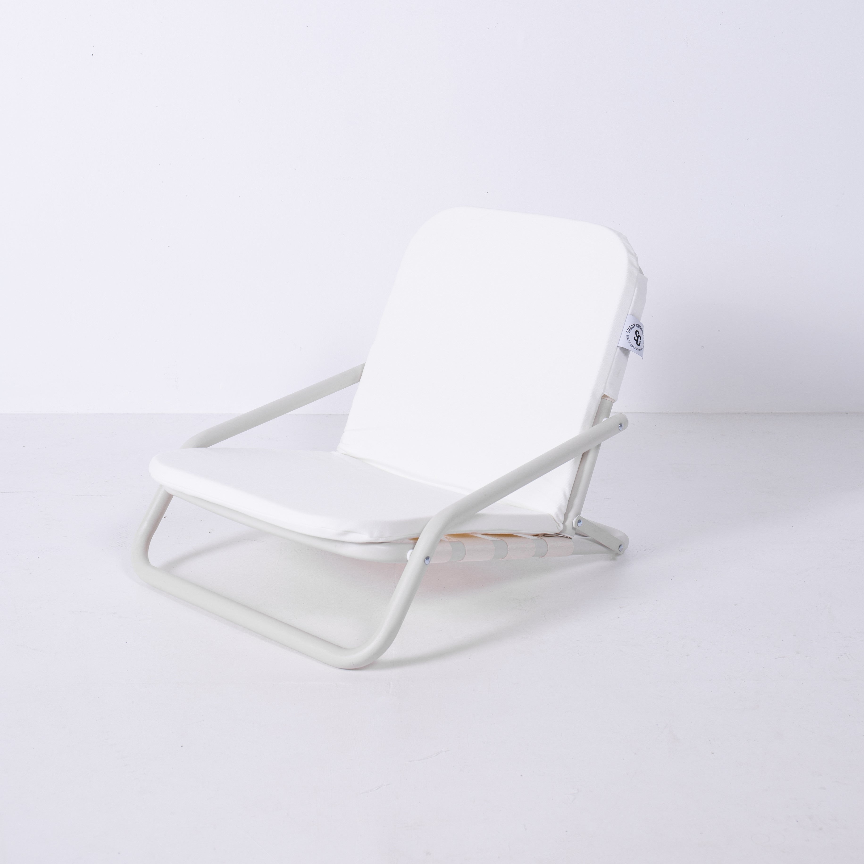 White folding online beach chairs